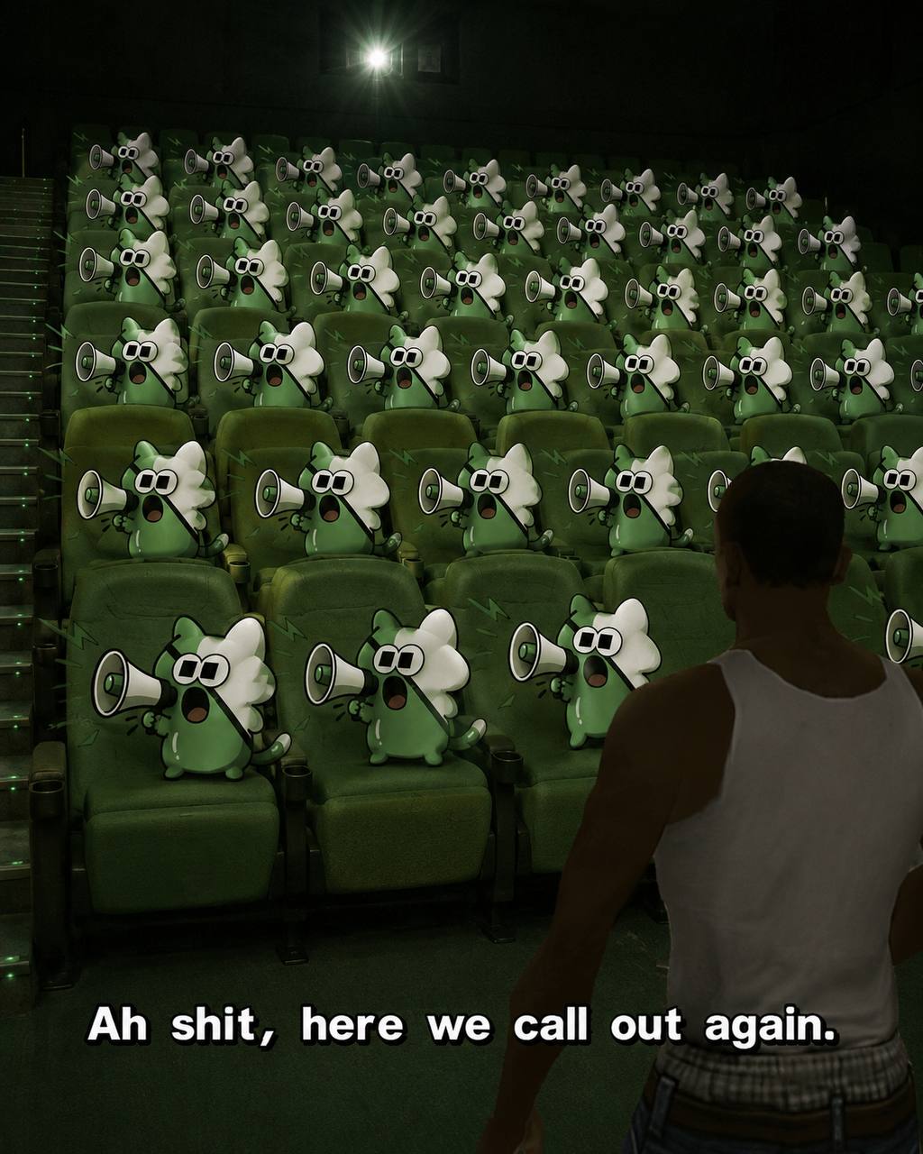A theatre full of $CAT calling out